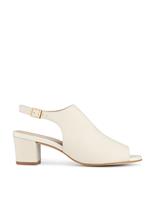 Jones Bootmaker Suede Kitten Heel Pointed Court Shoes White