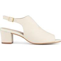 Jones Bootmaker Suede Kitten Heel Pointed Court Shoes White