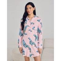 Chelsea Peers Whale Print Nightshirt Pink