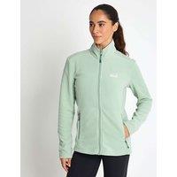 Jack Wolfskin Taunus Fleece Zip Up Funnel Neck Jacket Green