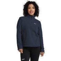 Jack Wolfskin Taunus Fleece Half Zip Funnel Neck Jacket Navy