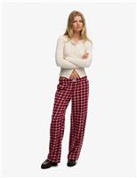 Brushed Cotton Checked Pyjama Bottoms