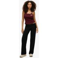 Superdry & Co Cotton Rich Fold Over Slim Fit Joggers Black