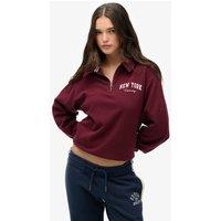Superdry & Co Pure Cotton New York Half Zip Sweatshirt Red