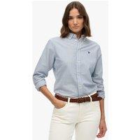 Superdry & Co Pure Cotton Striped Button Through Shirt Blue Mix