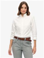 Pure Cotton Collared Button Through Shirt