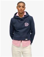 Superdry & Co Cotton Rich Hoodie Navy