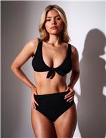 Crinkle Knot Front Bikini Top