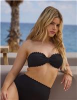 Scallop Bandeau Bikini Top