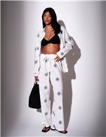 Pure Cotton Embroidered Relaxed Beach Shirt