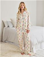 Chelsea Peers Cotton Rich Print Pyjama Set White