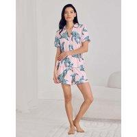 Chelsea Peers Whale Print V-Neck Shortie Set Pink Mix