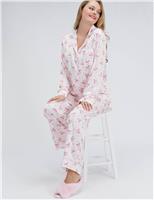 Satin Bow Print Pyjama Set
