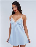 Nyra Satin Lace Chemise