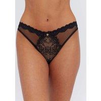 Boux Avenue Juno Lace Brazilian Knickers Black Mix