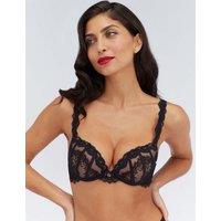 Boux Avenue Juno Lace Wired Plunge Bra (B-DD) Black Mix