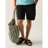Regatta Blanmont Pocketed Longer Length Swim Shorts Black