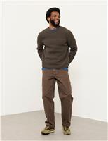 Crew Neck Textured Jumper