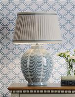 Stannard Leaf Print Table Lamp