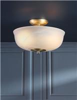 Cossington Glass Semi Flush Ceiling Light