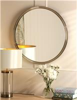 Laura Ashley Harrington Medium Round Wall Mirror Black