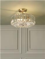 Fernhurst Crystal Semi Flush Ceiling Light