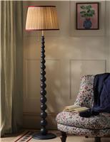 Harewood Wood Bobbin Floor Lamp