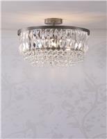 Rhosill Crystal Semi Flush Ceiling Light