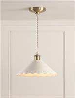 Daws Ceramic Scallop Pendant Light