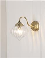 Whitham Fluted Glass Wall Light