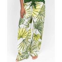 Cyberjammies Cotton Modal Palm Print Pyjama Bottoms Green