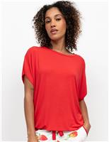 Cyberjammies Jersey Pyjama Top Red