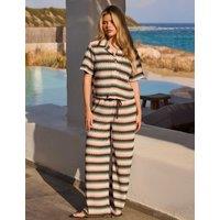 South Beach Striped Wide Leg Trousers Multi