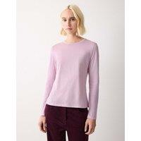 Jigsaw Pure Cotton T-Shirt Purple