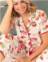 Cotton Modal Strawberry Print Pyjama Bottoms