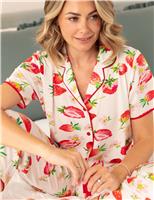Cotton Modal Strawberry Pyjama Top