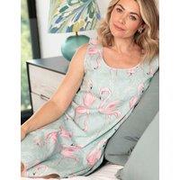 Cyberjammies Cotton Modal Flamingo Swing Nightdress Mint