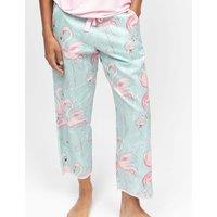 Cyberjammies Cotton Modal Flamingo Print Pyjama Bottoms Mint