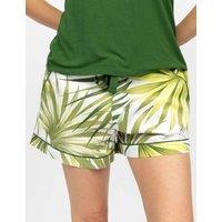 Cyberjammies Cotton Modal Palm Print Pyjama Shorts Green