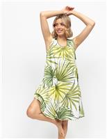 Cotton Modal Palm Print Nightdress