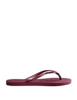 HAVAIANAS Slim Metallic Flip Flops Burgundy