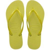 HAVAIANAS Slim Metallic Flip Flops Lime Green