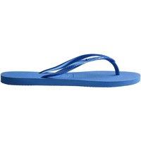HAVAIANAS Metallic Flat Flip Flops Blue Marl