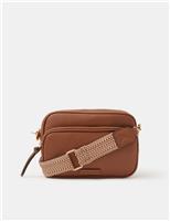 Faux Leather Cross Body Bag