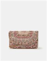 Cotton Rich Beaded Clutch Bag
