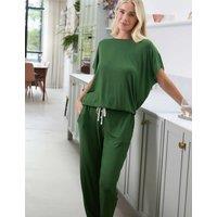 Cyberjammies Modal Rich Jersey Pyjama Bottoms Green