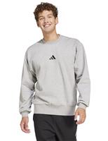 Adidas Essentials Feelcozy Fleece Sweatshirt Grey Marl