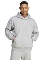 Adidas All SZN Cotton Rich Fleece Hoodie Grey Marl