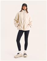 Zip Up Funnel Neck Fleece Jacket
