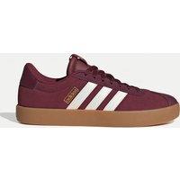 Adidas VL Court 3.0 Leather Trainers Burgundy Mix